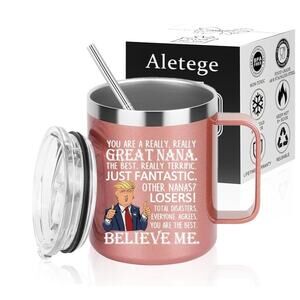 Gifts for Mom Trump Tumbler Funny Birthday Mother’s Day 12 OZ Rose Gold s16